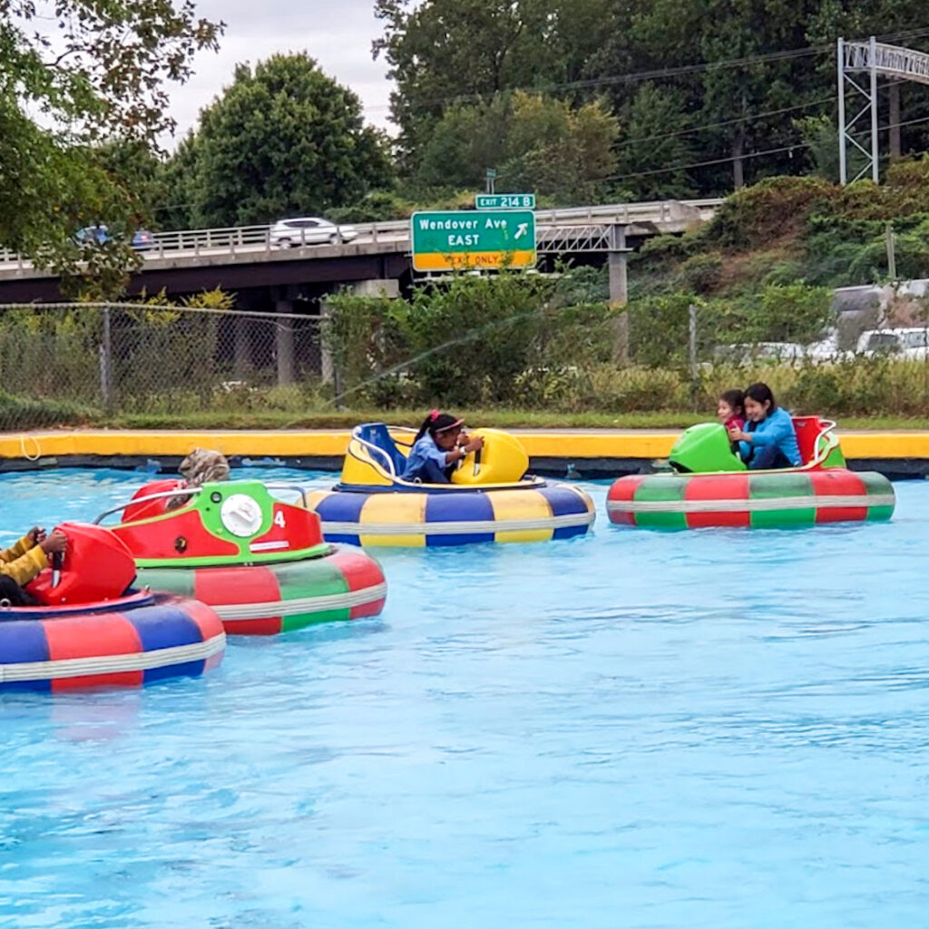 Celebration Station bumper boats in Greensboro, NC